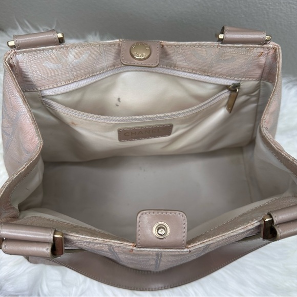 Chanel Travel Line CC Logo Handle Bag- Neutral Colors - Picture 14 of 16